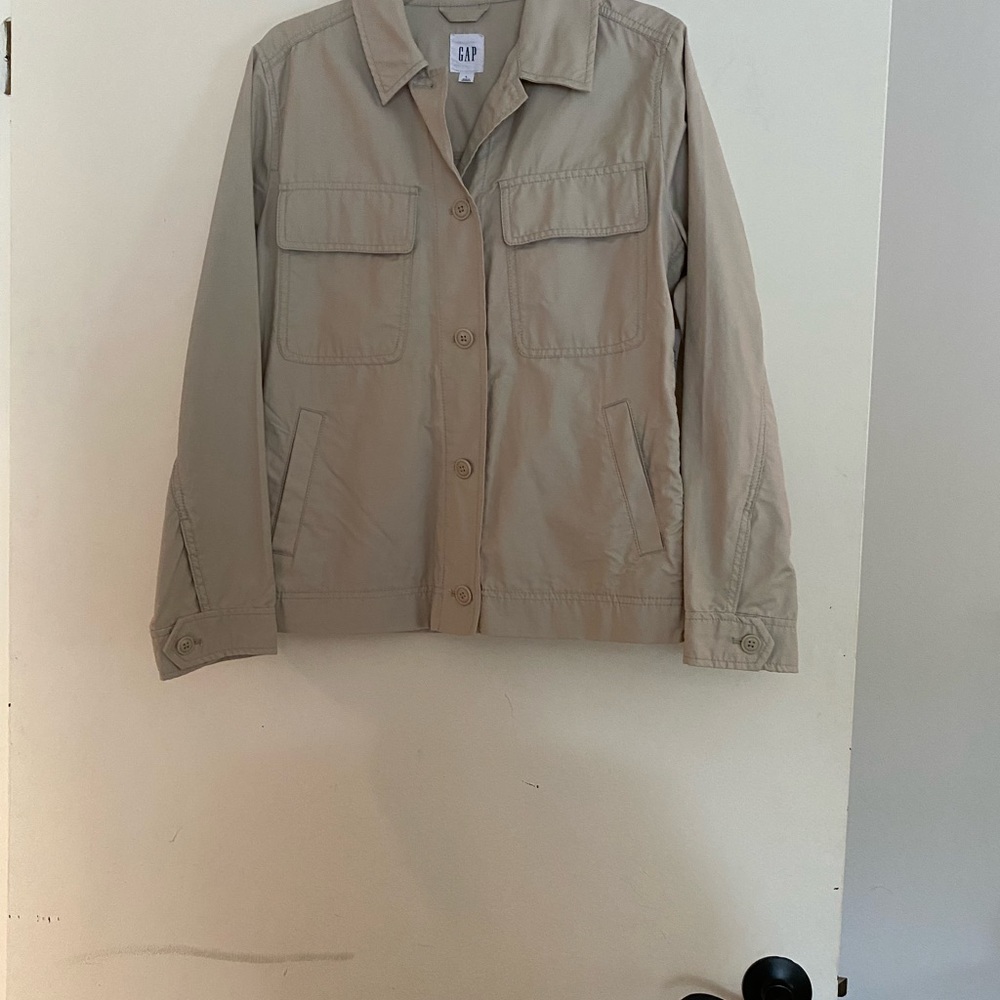 Beige Gap Jacket - cotton